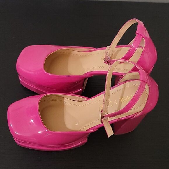 BRAND NEW CHASE +CHLOE WOLFE BLOCK  HIGH HEEL PLATFORM PUMP R2 - Picture 9 of 16